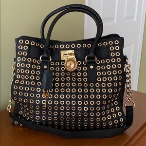 Michael Kors Hamilton Grommet Pebbled Large Tote